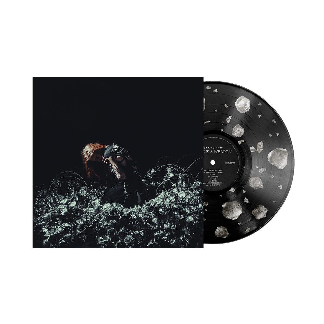 LOVE IS A WEAPON (Smokey Clear Vinyl with Silver Petals)