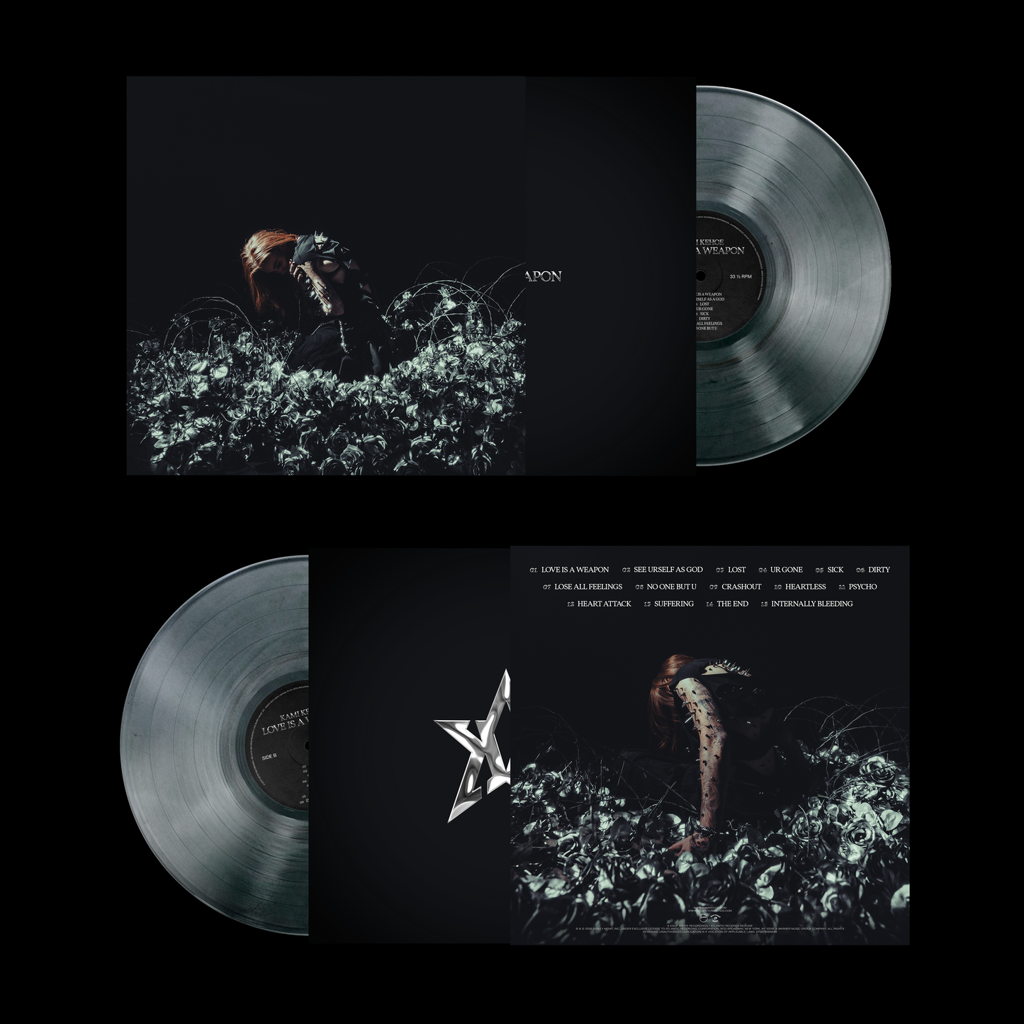 LOVE IS A WEAPON (Blue Cement Vinyl with Glitter/Shimmer)
