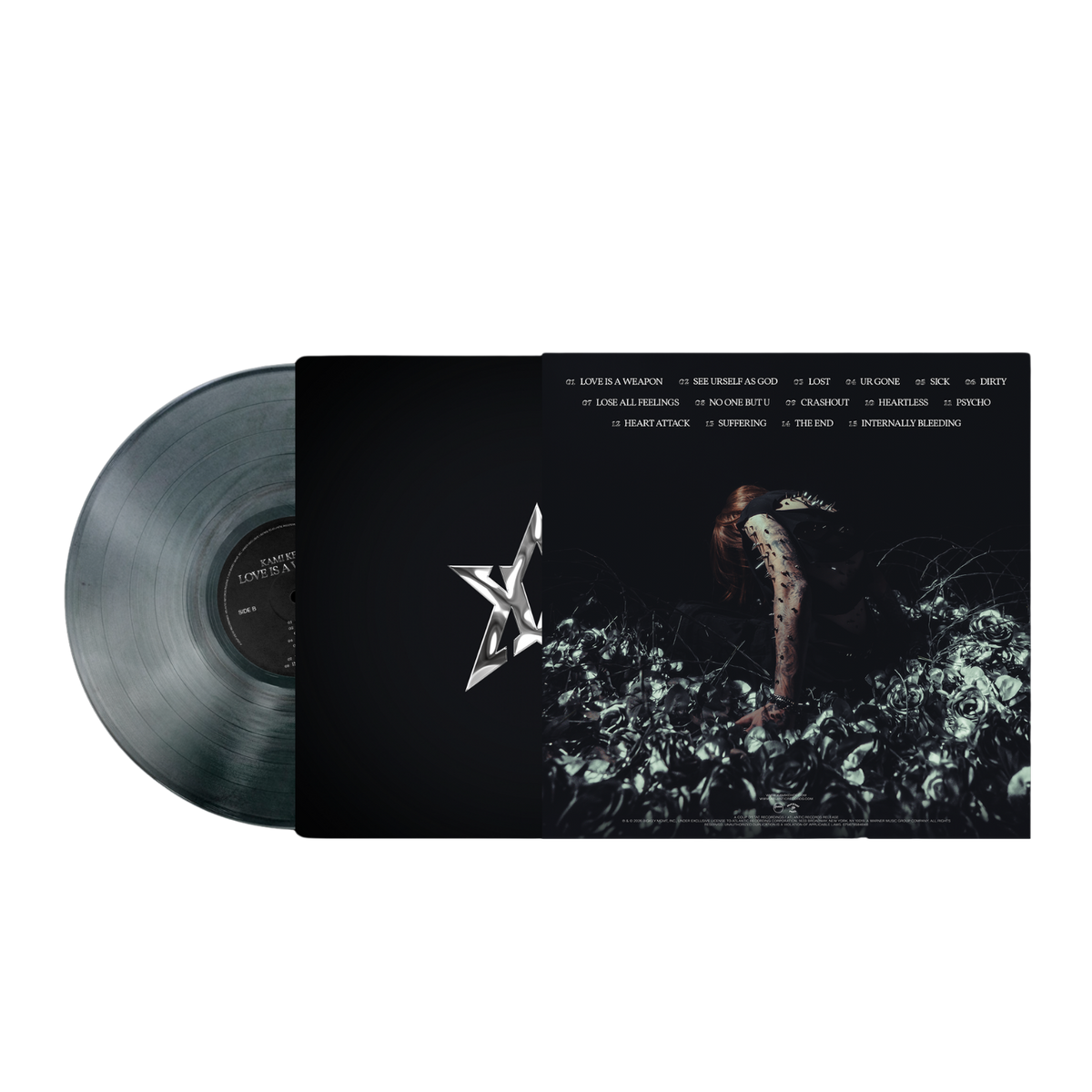 LOVE IS A WEAPON (Blue Cement Vinyl with Glitter/Shimmer)